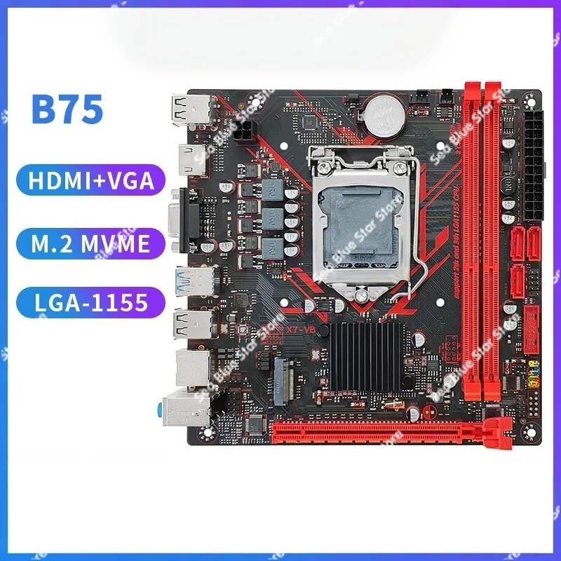 B75A computer main board desktop DDR3 memory support LGA-1155 pin I3 I5 I7CPU office home