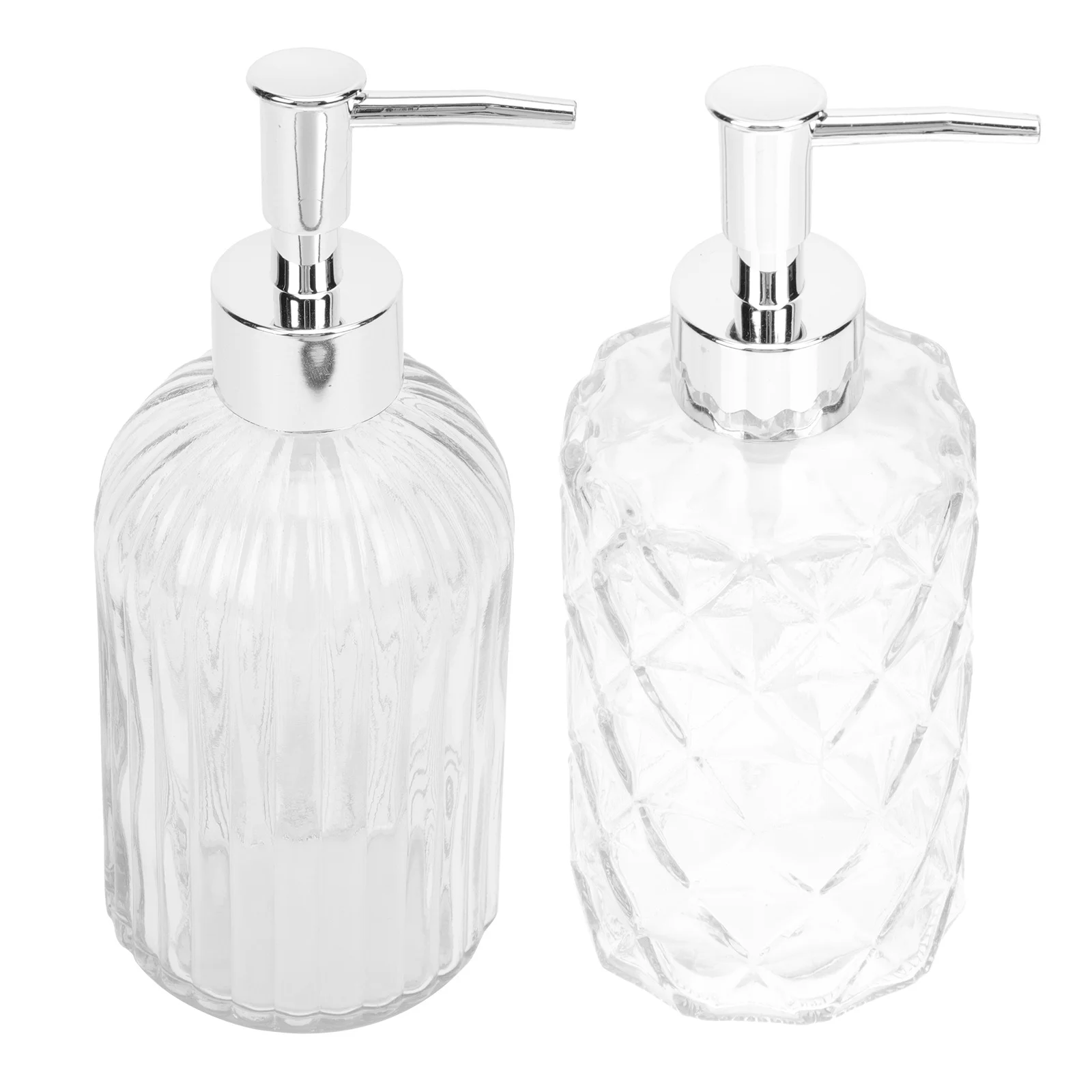 

2Pcs Glass Lotion Holder Refillable Bottle No Harm Family Friendly Shampoo Dispenser Travel Companion Bathroom Essentials