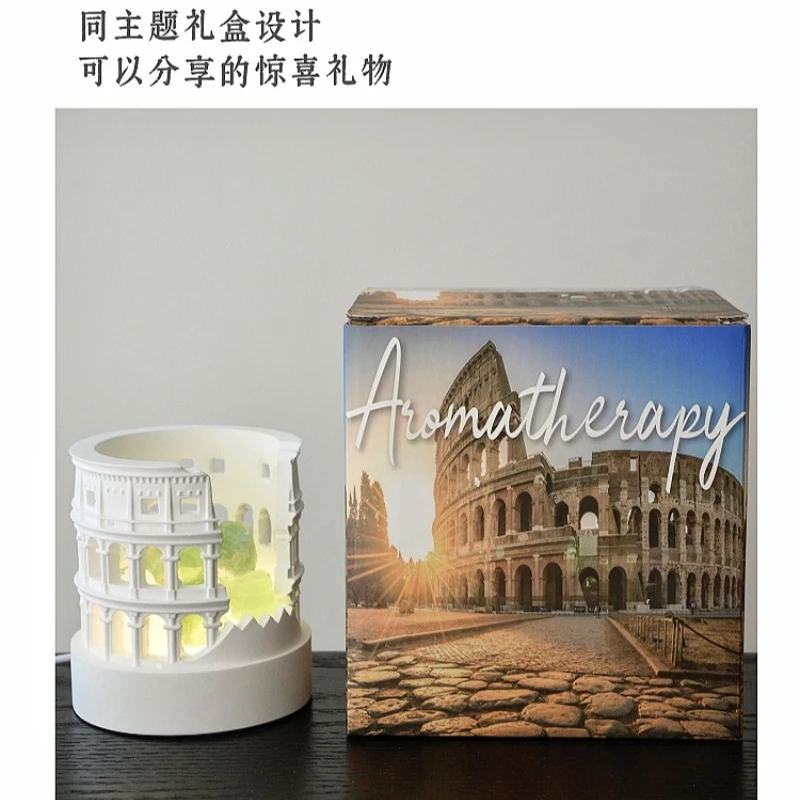 Crystal diffuser stone fireless aromatherapy atmosphere night light high-end bedroom ornament