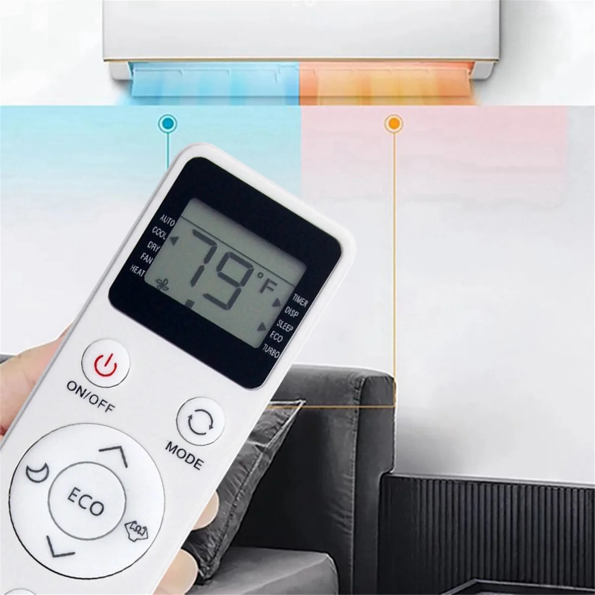 2025 + Reemplace el control remoto de CA EATC10RE2T-C para el control remoto del aire acondicionado EQK EATC10RE2T-C