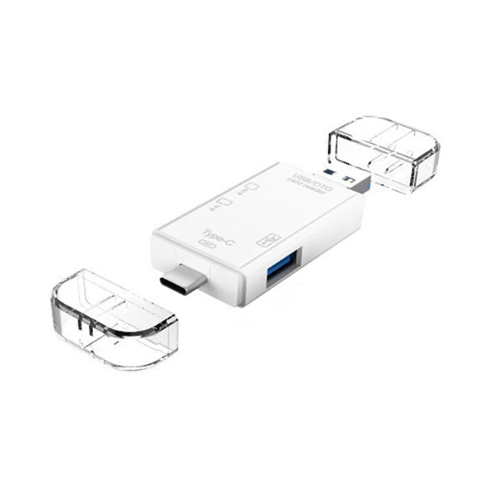 

Адаптер для карт памяти 6 в 1 USB/Micro USB/Type C на SD/TF, 480 Мбит/с, OTG, USB 3.0, для ноутбуков и ПК