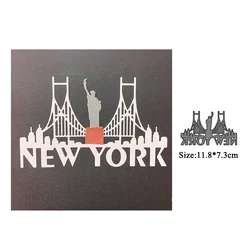 Metal Cutting Dies for Scrapbooking, Paper Crafts, Embossing Folders, Making Template, New York Die Cut, 2022