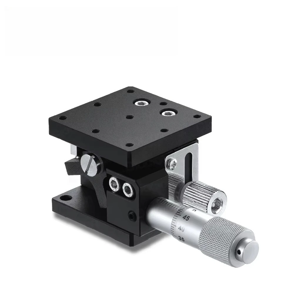 LZ40 Single Guide Linear Block High Precision Cross Roller Microscope Focusing Z-Axis Manual Stage Economically Aluminum