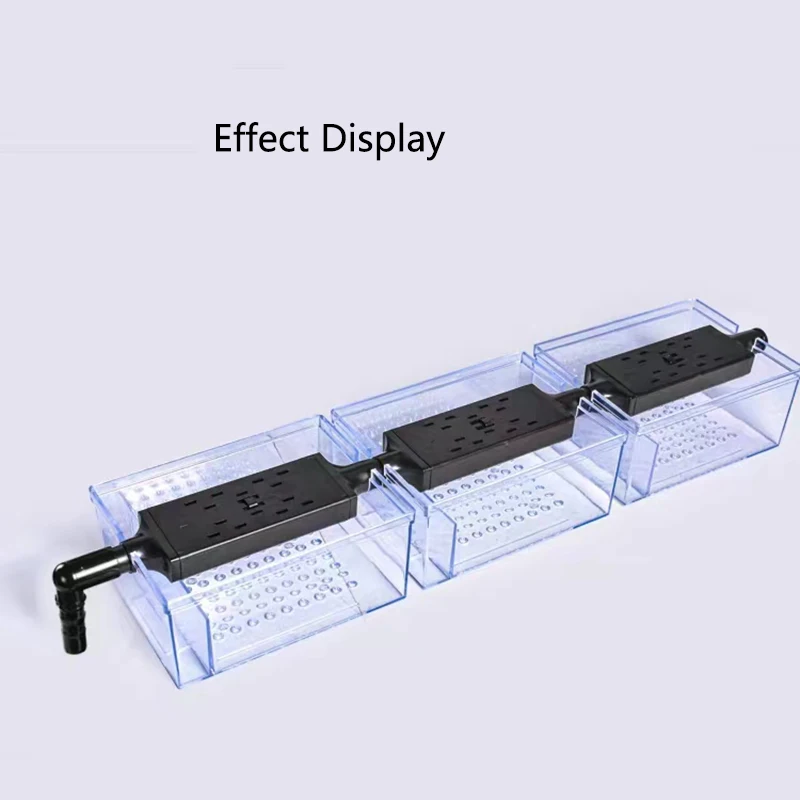 Regulowany filtr akwarium z rurą odpływową ze strumieniem przeciwdeszczowym akcesoria do akwarium filtr wody łączący rury
