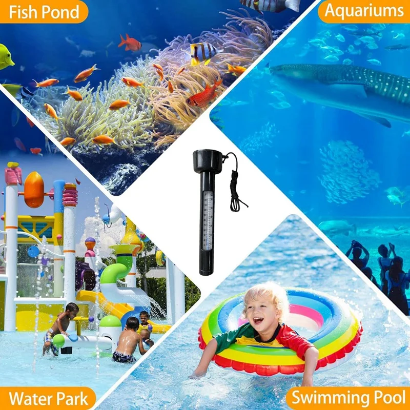Top Deals Pool Thermometer,Pool Temperature Thermometer Floating Easy Read,For Outdoor And Indoor Swimming Pools And Spas