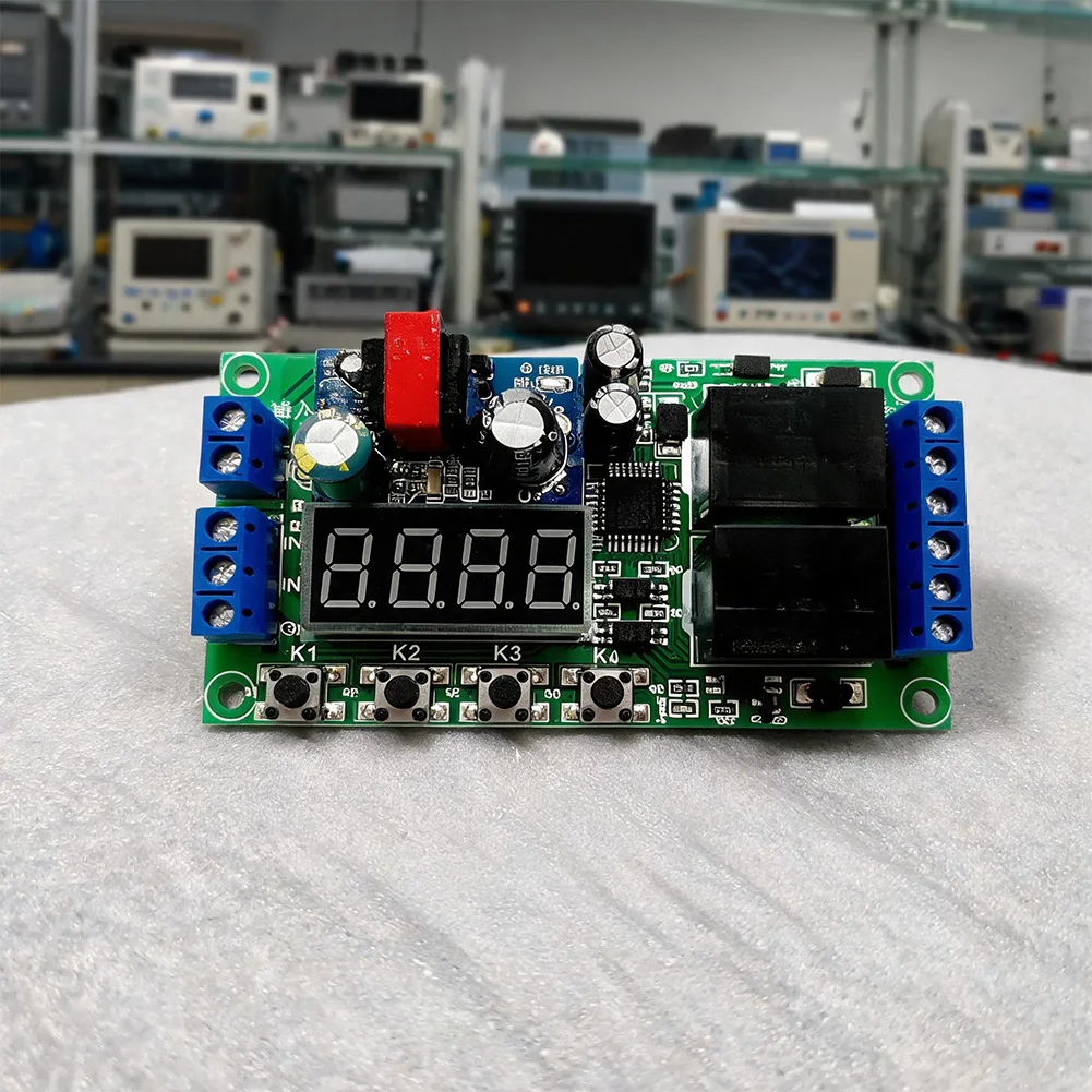 Programmable Dual Switch Module 220V AC with 38 Timing Digital Display Interface and Two Isolated Output Channels