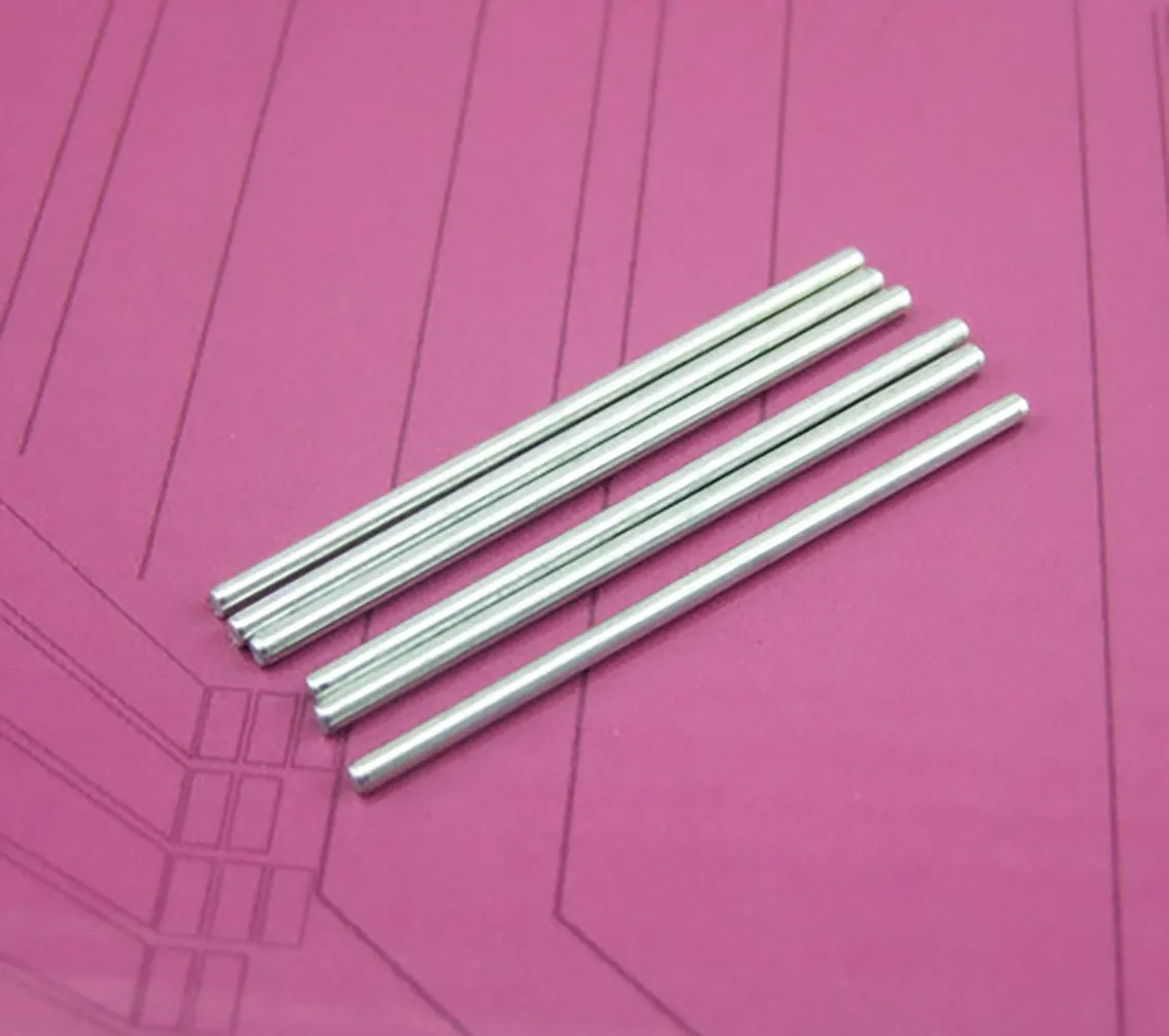 Dia 2mm/2.5mm/3mm Iron Transmission Shaft for DIY Motor Drive Toy Model Gear Drive Short Axle Length 15mm-150mm