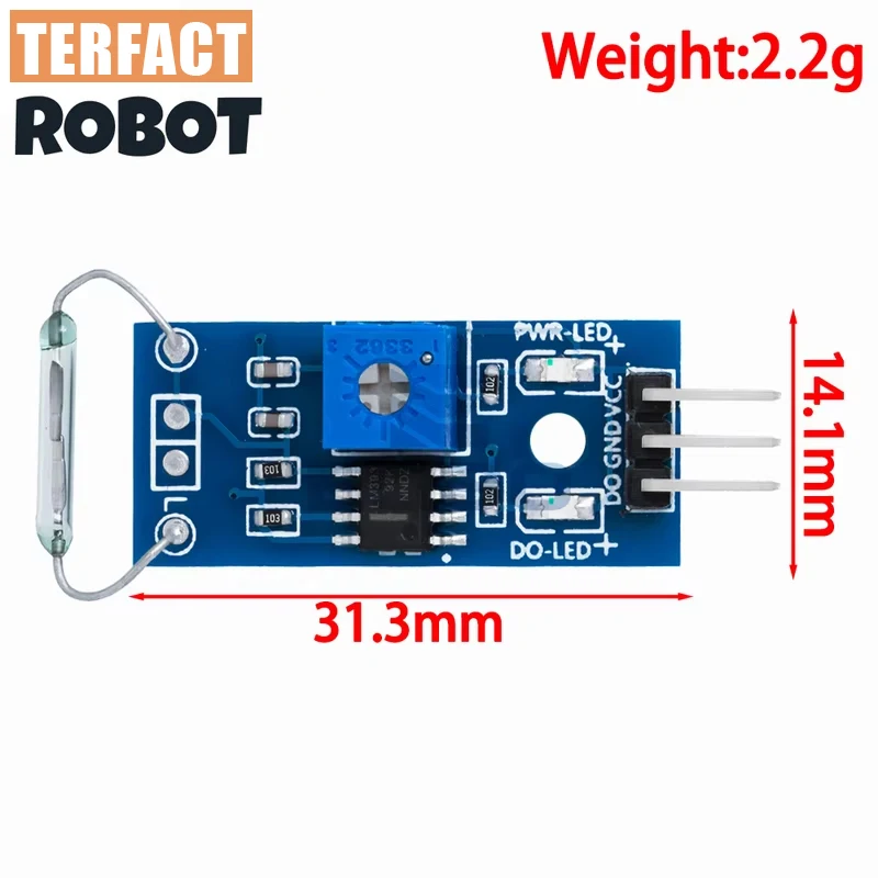 1PCS~20PCS G123-08 LM393 Reed Sensor Module Magnetron Module Reed Switch Magnetic Switch for arduino Diy Kit