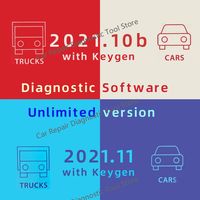 2024 Auto+2021.11+COM + Delphis 2021.10b with keygen + W0W 5.0012 Software DS 150 OBD2 Diagnostic tool Compatible with Bluetooth