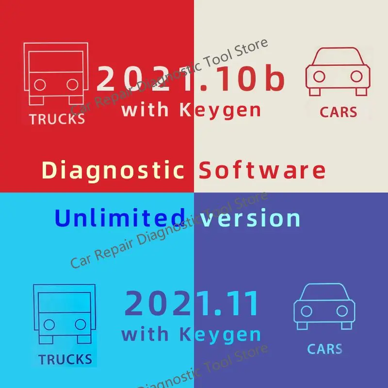 2024 Auto+2021.11+COM + Delphis 2021.10b with keygen + W0W 5.0012 Software DS 150 OBD2 Diagnostic tool Compatible with Bluetooth