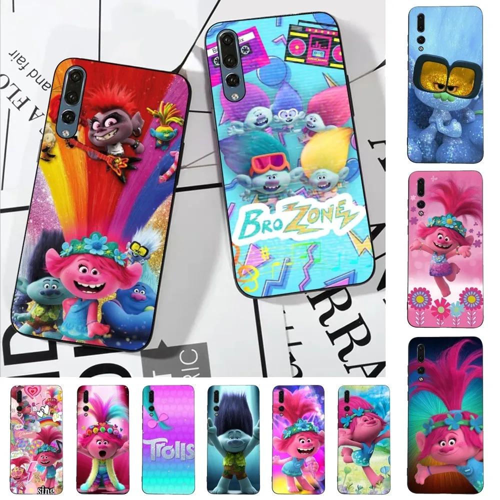 

Cartoon T-Trolls Phone Case For Huawei P 8 9 10 20 30 40 50 Pro Lite Psmart Honor 10 lite 70 Mate 20lite