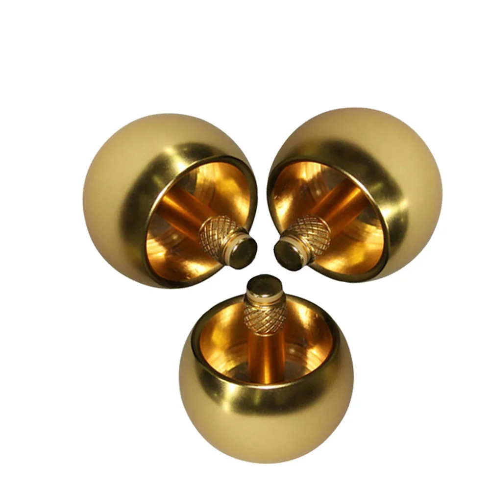 

1pc Automatic Reversing Gyro Mushroom Head Metal Gyro For Kids Educational Stress Relief Game Lightweight Golden Metal
