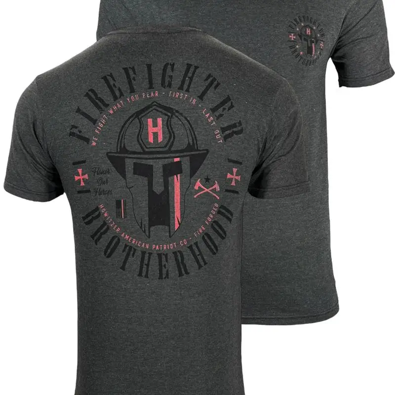 

Мужская футболка в стиле Гаубицы Firefighter Brotherhood Military Grunt MFG