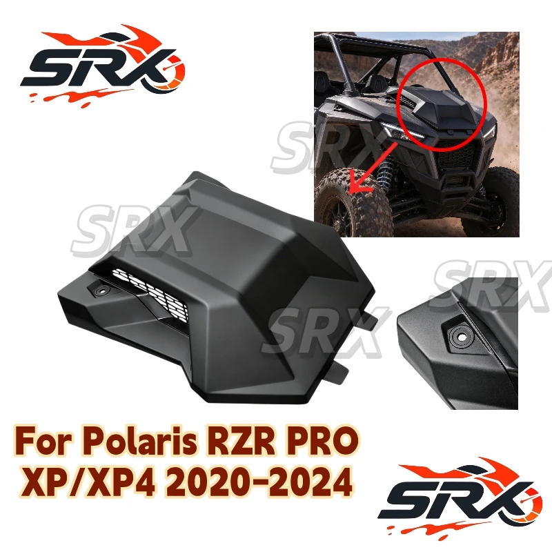 Heavy Duty Front Hood Scoop Air Vent UTV Cover For Polaris RZR PRO XP/XP4 R/RZR /TURBO R/R4 2020 to 2024 Turbo Accessories