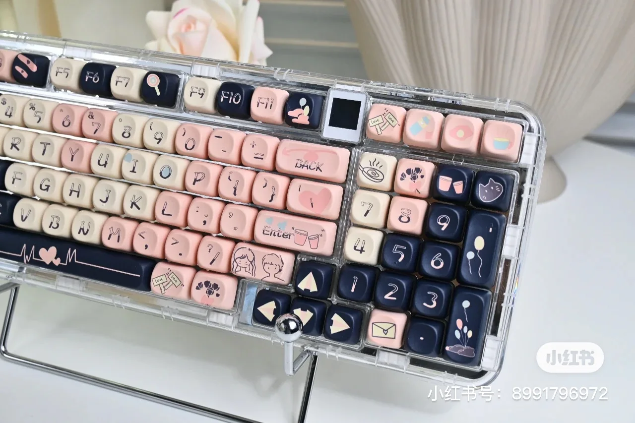 

MOA Height Keycaps High Quality Key Cap 140 Key Love Diary Cute gift Sublimation Mechanical Keyboard Keycaps Keyboard Cap