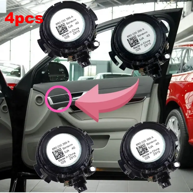 Voor Audi A6 C6 2005-2011 Auto tweeter midrange en woofer luidsprekers met hoge geluidskwaliteit 4F0035399A 4F0035411 4F0035381B 1-4 stuks