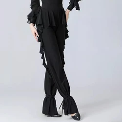 2025New Latin Dance Pants for Women National Standard Waltz Trousers Ballroom Moern Pants Salsa Chacha Practice Costumes