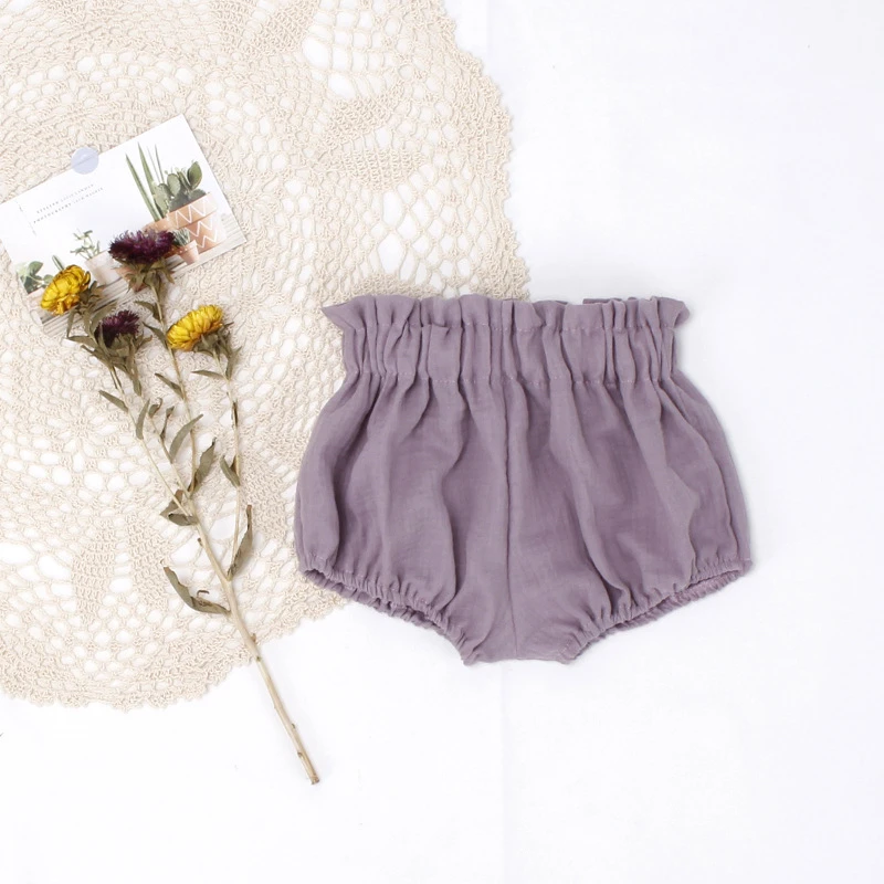 Entzückende Shorts für kleine Jungen und Mädchen, Sommer, weich, atmungsaktiv, muslimische Baumwolle, für Kleinkinder, Pumphose, Gummibänder, Taille, Kinder-Shorts – Detail 8