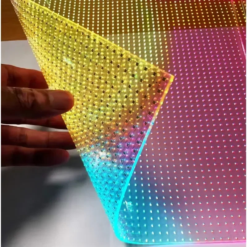 Holographic Led Film P3.75-P20 Self-adhesive LED Screen for Advertising