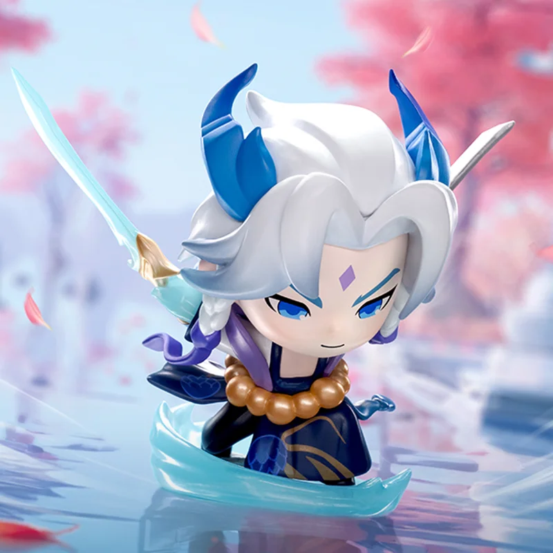 Little Hero Series Teamfight Tactics Action Figure Toys Handwork Yasuo Ahri Unforgotten Yone Gwen Irelia Talon Kawaii Dolls Gift