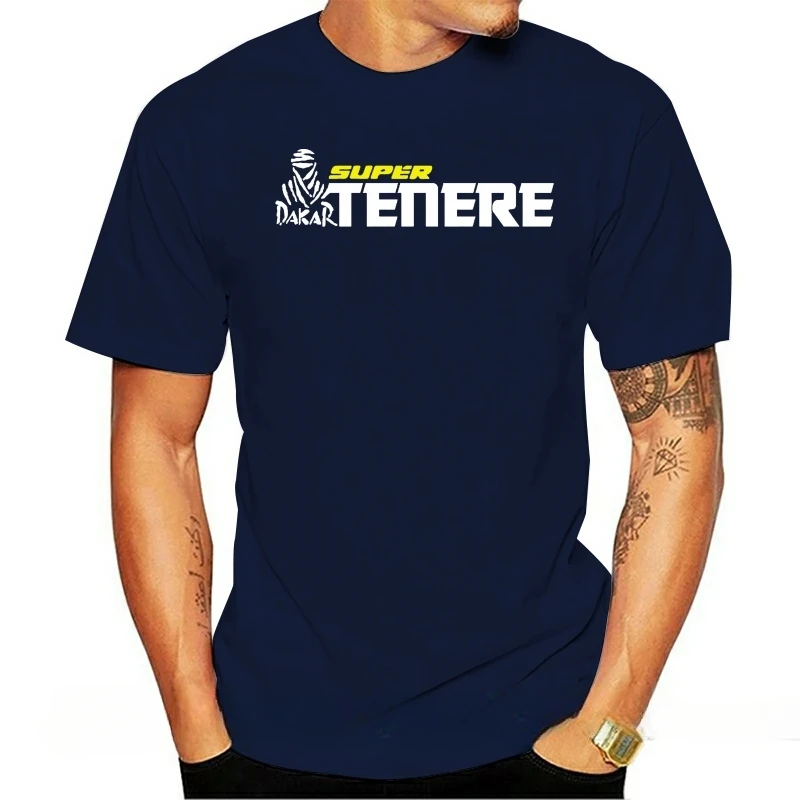 Mens New Clothing Summer Fashion Super Tenere Printed Black Tee Hip Hop Top Clothing funny t-shirt novelty tshirt men
