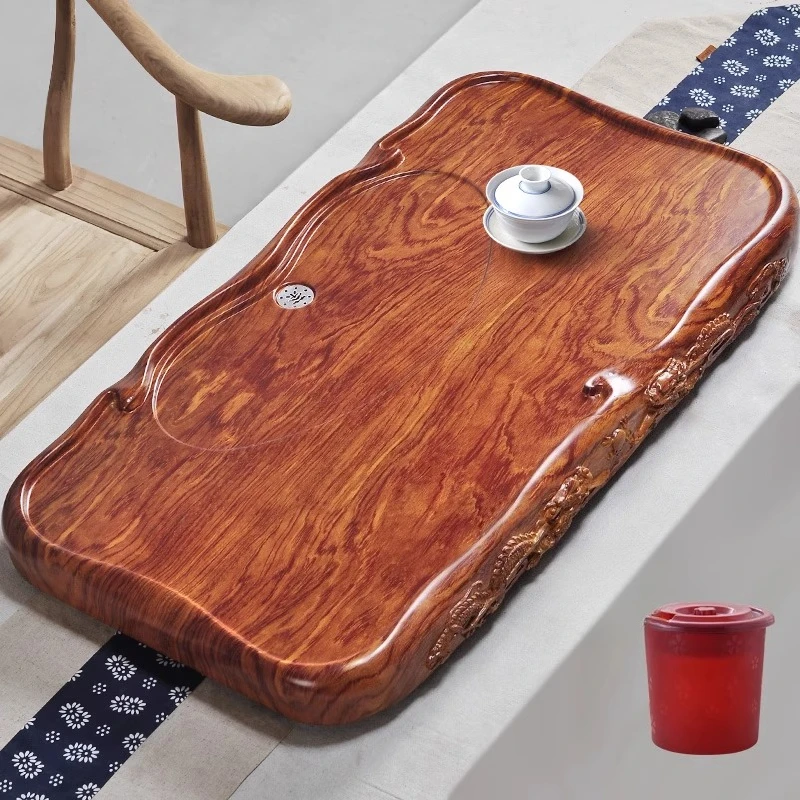 

Wooden Serving Tea Tray Table Pot Valet Drainage Desk Rectangle Ceramic Tea Tray Hospitality Ceremony Bandejas Home Decorationgs