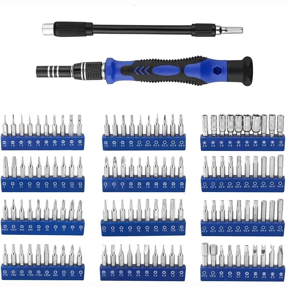 142 in 1 Screwdriver Set Multi Functional Multi Angle Batch Head Cross Word Plum Blossom Hexagonal Screwdriver Tool Set