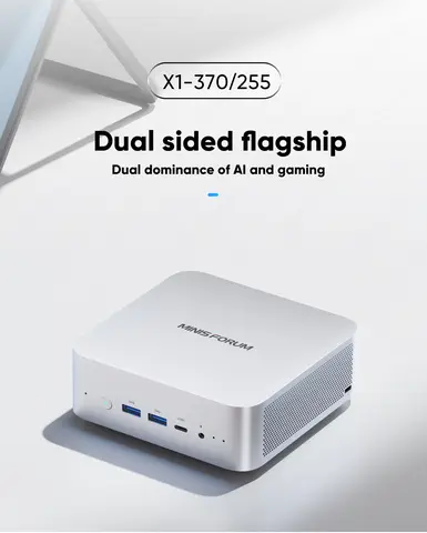 MINISFORUM AI X1 Mini PC AMD Ryzen AI 9 HX 470 HX370 Ryzen 7 255 Dual DDR5 M.2 PCIe4.0 NVMe USB4 OCuLink Barebone Mini Computer