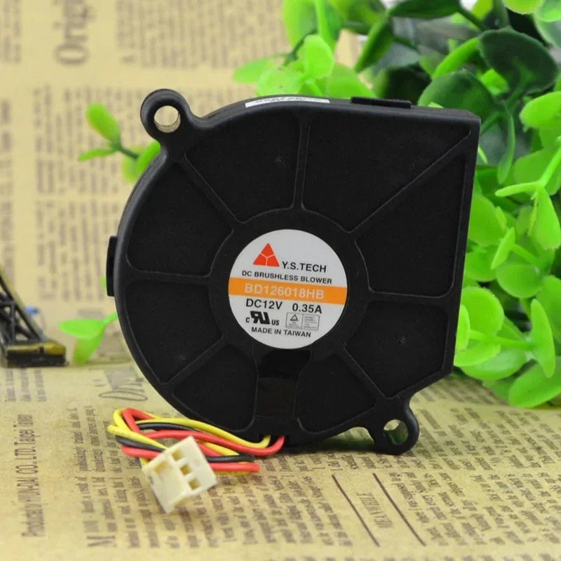 New Fan BD126018HB 12V 0.35A Turbo Centrifugal Blower Switch Fan Cooling Fan 6018 60*60*18MM