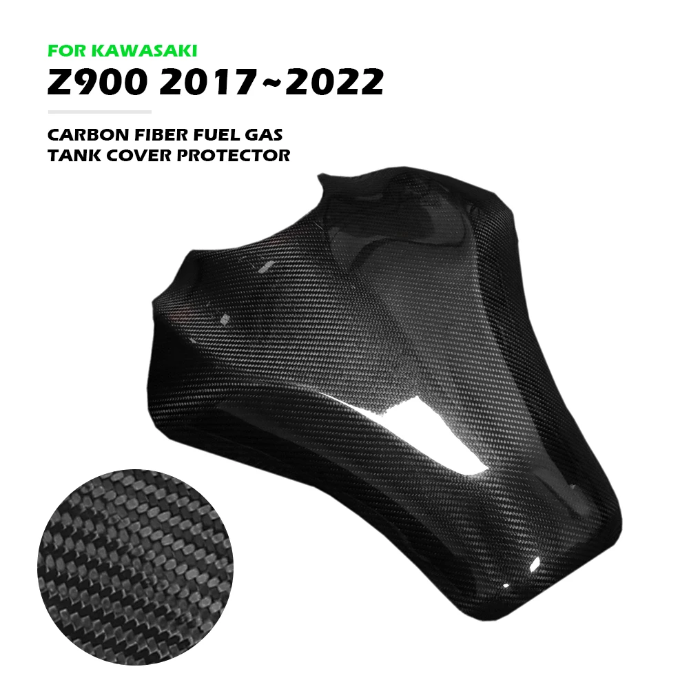 

For KAWASAKI Z900 2017 2018 2019 2020 2021 2022 Motorcycle Fuel Tank Cover Carbon Fiber Z 900 Accessories