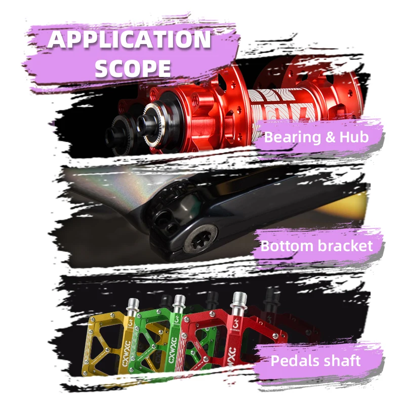 CHEPARK 120 مللي محور الدراجة تحمل قوس سفلي خاص الشحوم الغبار ومقاوم للماء ارتداء المقاومة صيانة الدراجة الجبلية الطريق #2