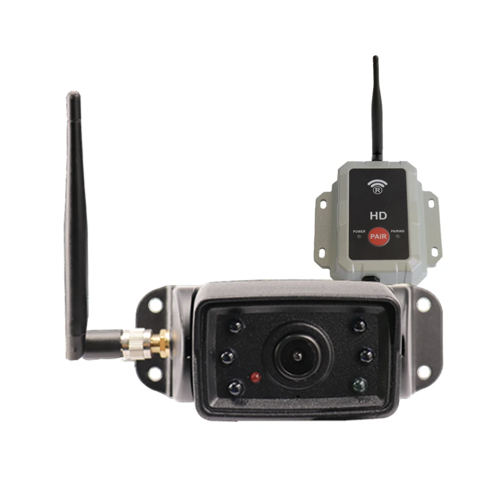 Compact Size 1080P Digital Wireless Camera with AHD Receiver Kit for Wired Backup