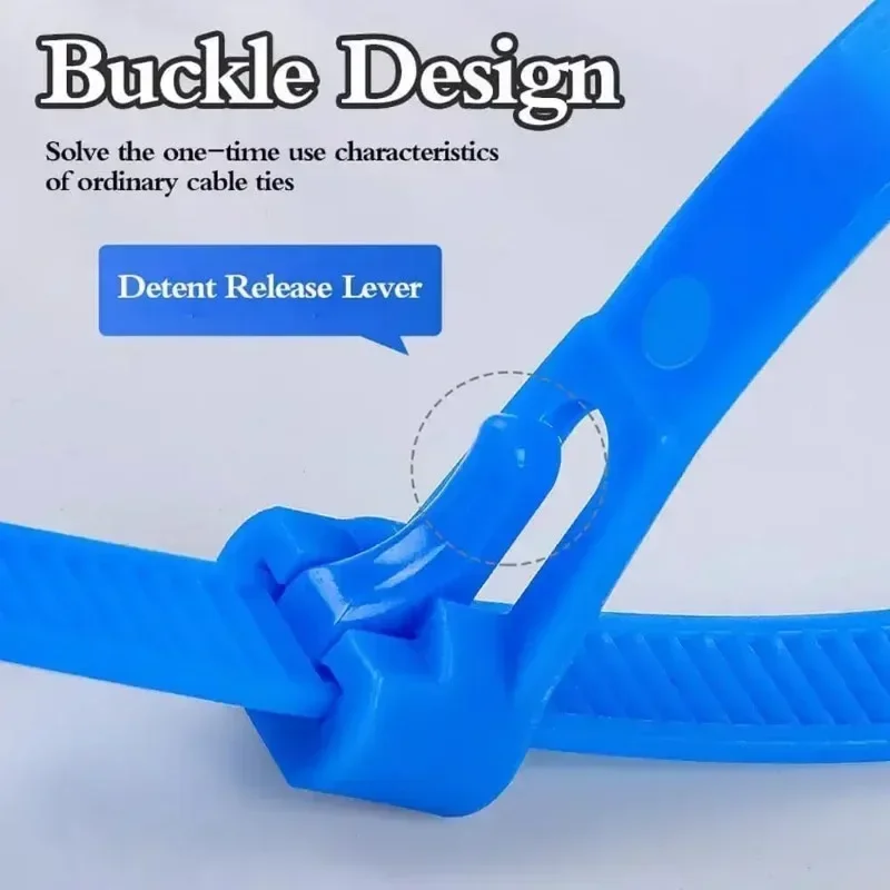New Nylon Cable Ties Colorful Releasable Self-locking Slipknot Cables Ties Organizer Adjustable Heavy Duty Binder Lock Tie Strap