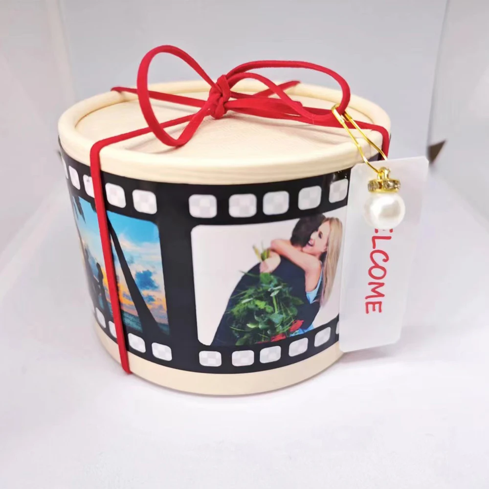 Free Shipping 10Pcs/Lot Sublimation Blank Gift Box Present Box For Wedding/Party/New Born Baby Use