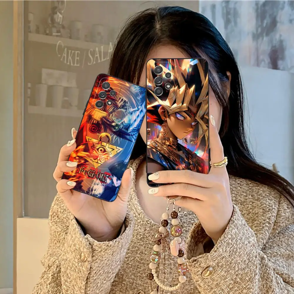 Yugioh يامي يوجي قضية الهاتف المحمول لسامسونج غالاكسي M55 54 42 35 34 33 32 23 22 15 14 13 12 F55 5G غطاء ملون جميل