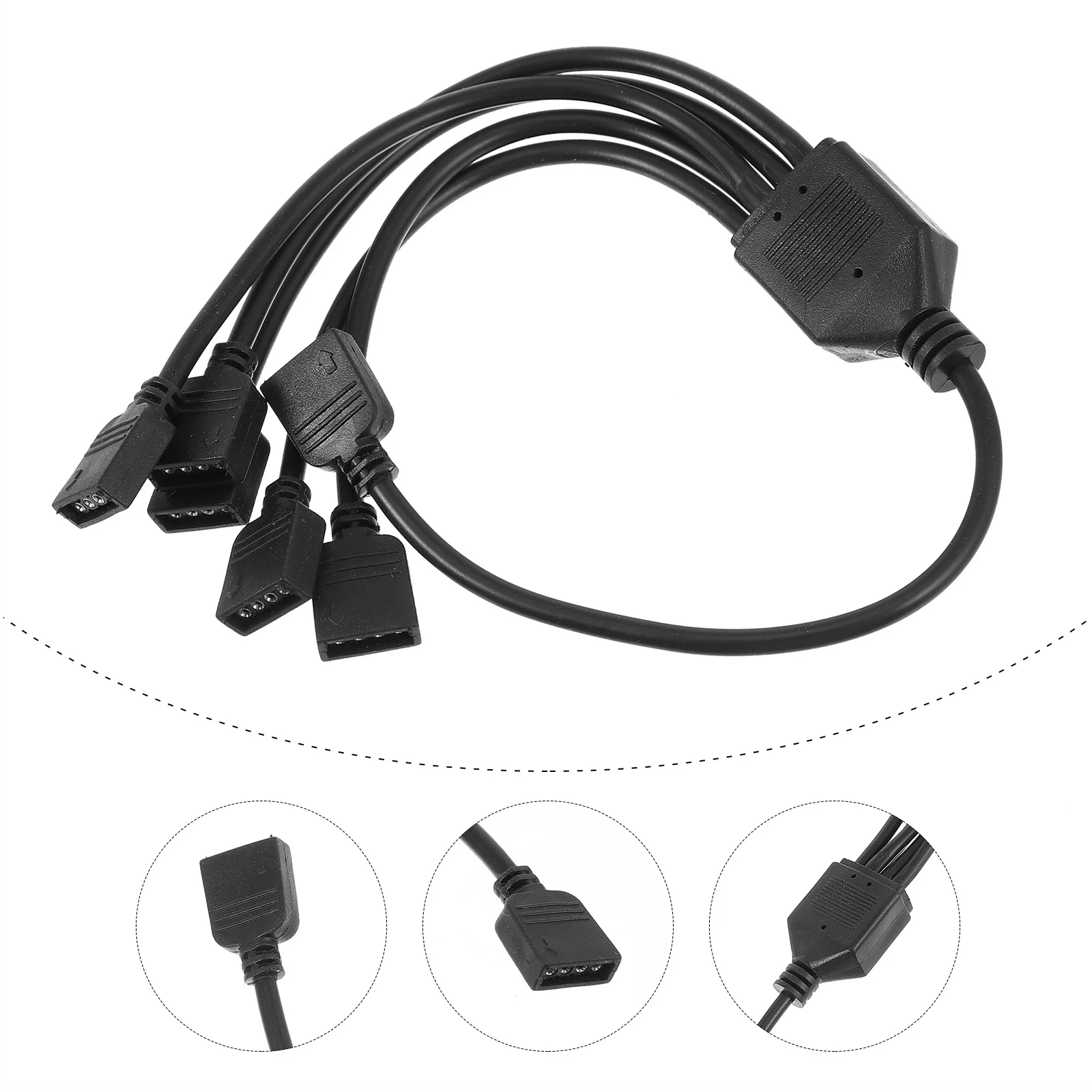 

5-Way Argb LED Splitter Cable Extension Cord for Rgb Strips Chassis Computer Supply Rgb Splitter Extension Wire