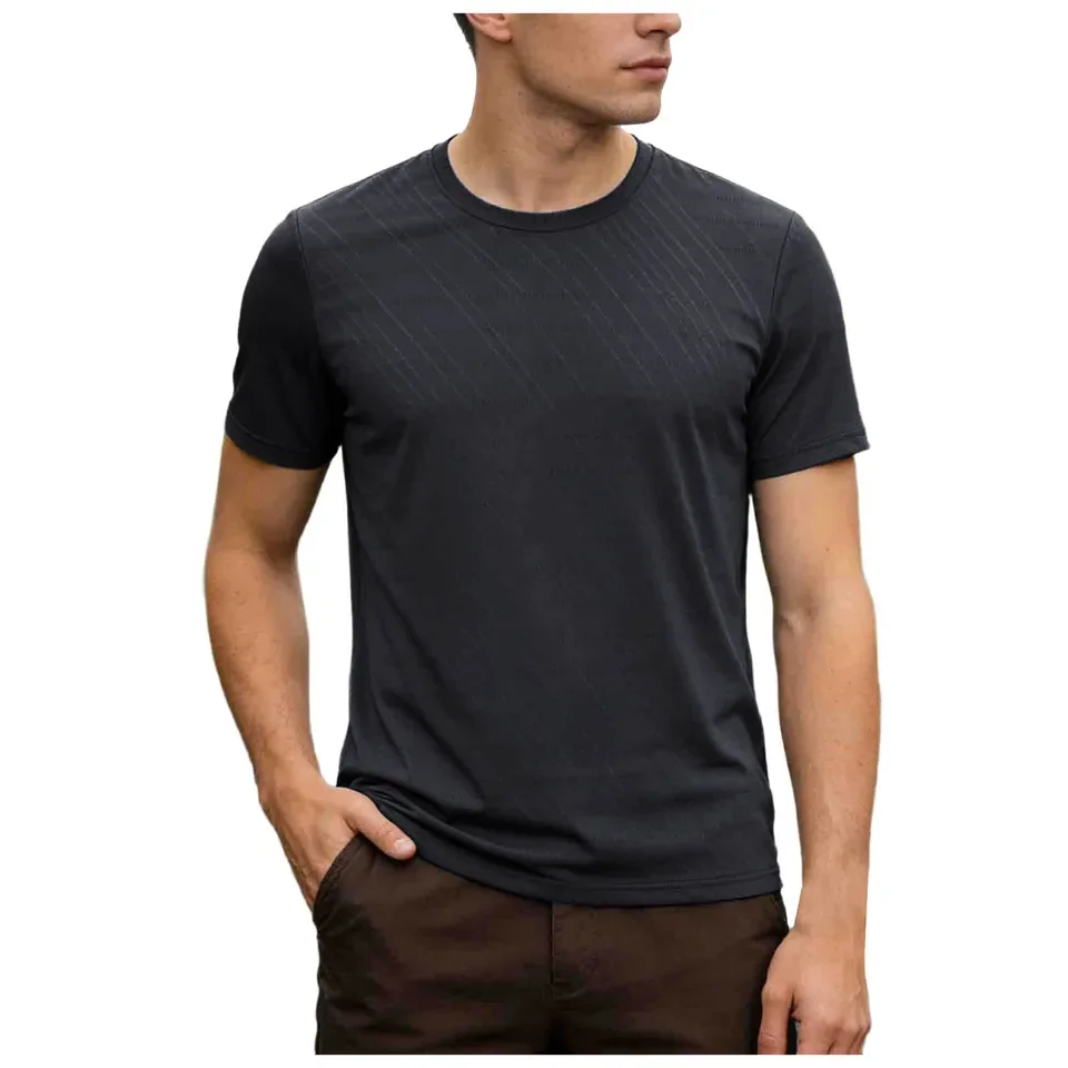 Men's Quick Dry Short Sleeve Sports T Shirt Summer Ice Silk T-Shirts Male Gym Running Workout Tops