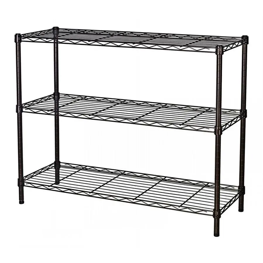 

Shelving Units, 36 W x 14 D x 32 H Metal Storage Shelves, Adjustable Carbon Steel Wire Shelving Rack Display Shelf for Garage Ba