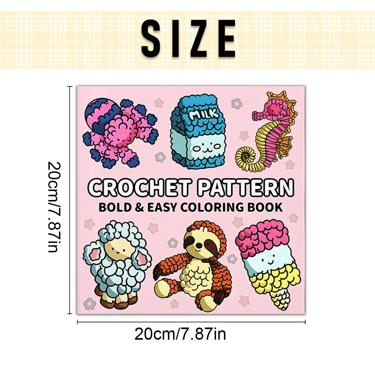 Adult Coloring Book - 24 Unique Black and White Line Art Designs for Stress Relief and Relaxation - 7.8-Inch Premium Paper