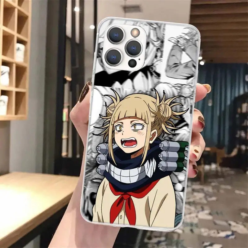 MHA Himiko Toga Soft Phone Case For iPhone 16 15 14 13 12 11 Pro Max X XR XS 7 Plus 8 + SE 2020 Pattern Customized Cover 15 14 1