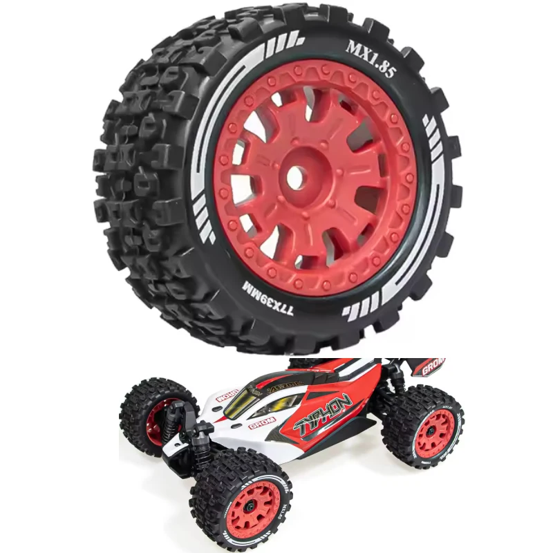 

MX1.85 inch wide 77m*39mm 12mm Wheel Tires for ARRMA 1/18 Typhon ,GRANITE ,Redcat,Losi,Team,Kyosho,HPS,HPI