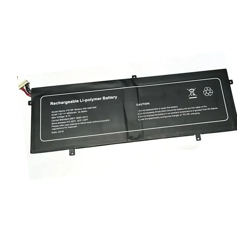 Original  Laptop  Battery P313R HW-3487265 4800mAh WITH 8 LINES  for  JUMPER EZBook 3S 3 Pro V3 V4 X3 Laptop PC