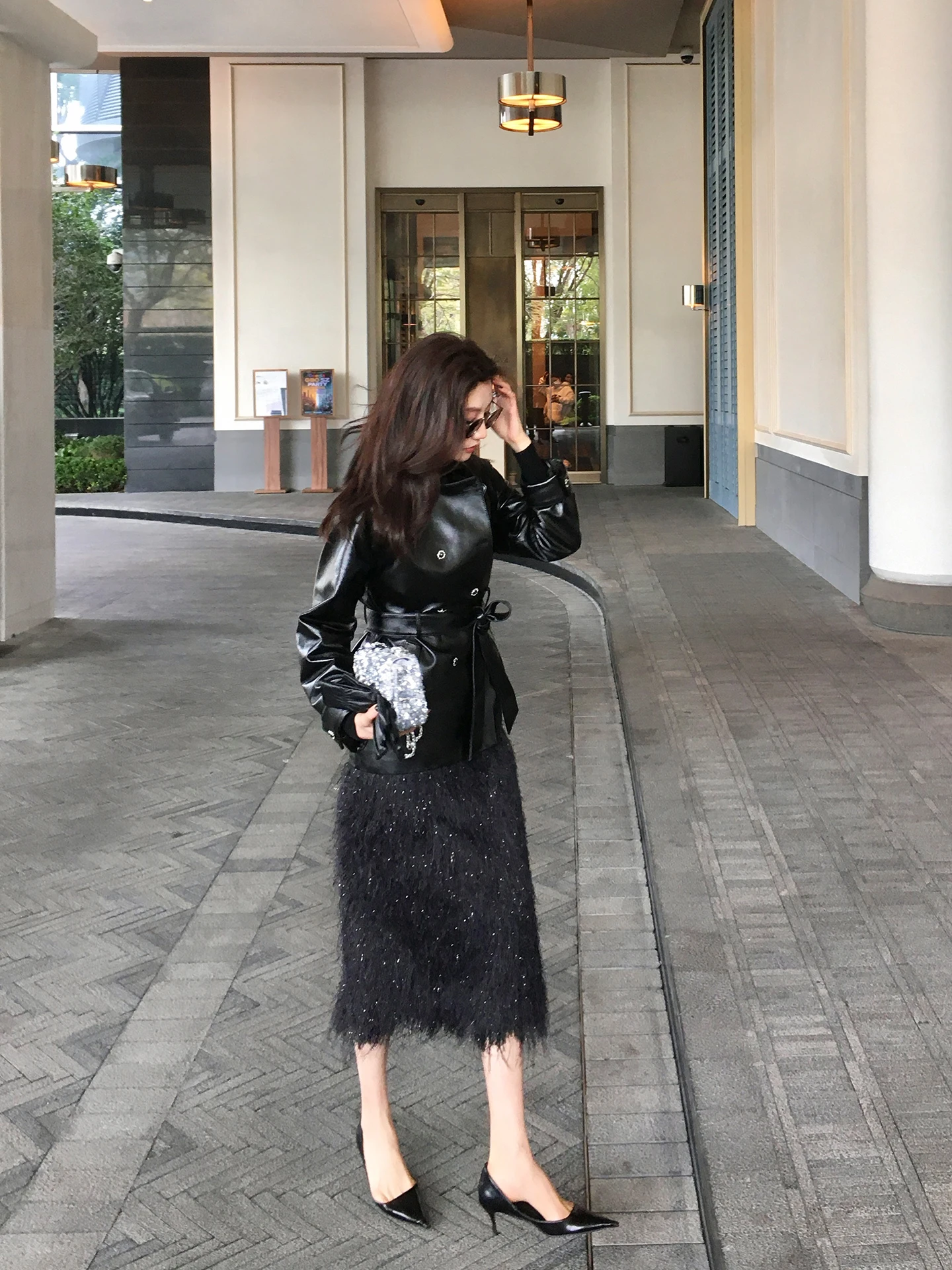 

Юбка-миди Dragon Xier Bla с бахромой, А-силуэт, с завышенной талией, женская, весна-осень, новая, стройнящая, B043