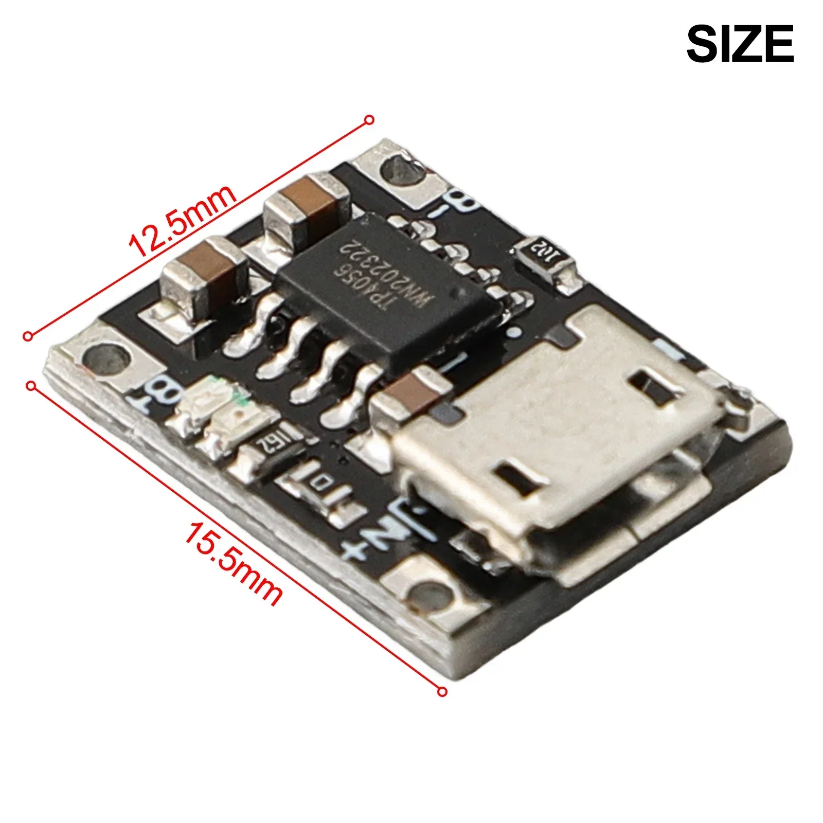 Module USB Charger Module 12.5×15.5×3.5mm 1A Charging Current 3.7V 4.2V Output Voltage 5~6V Input Voltage Range