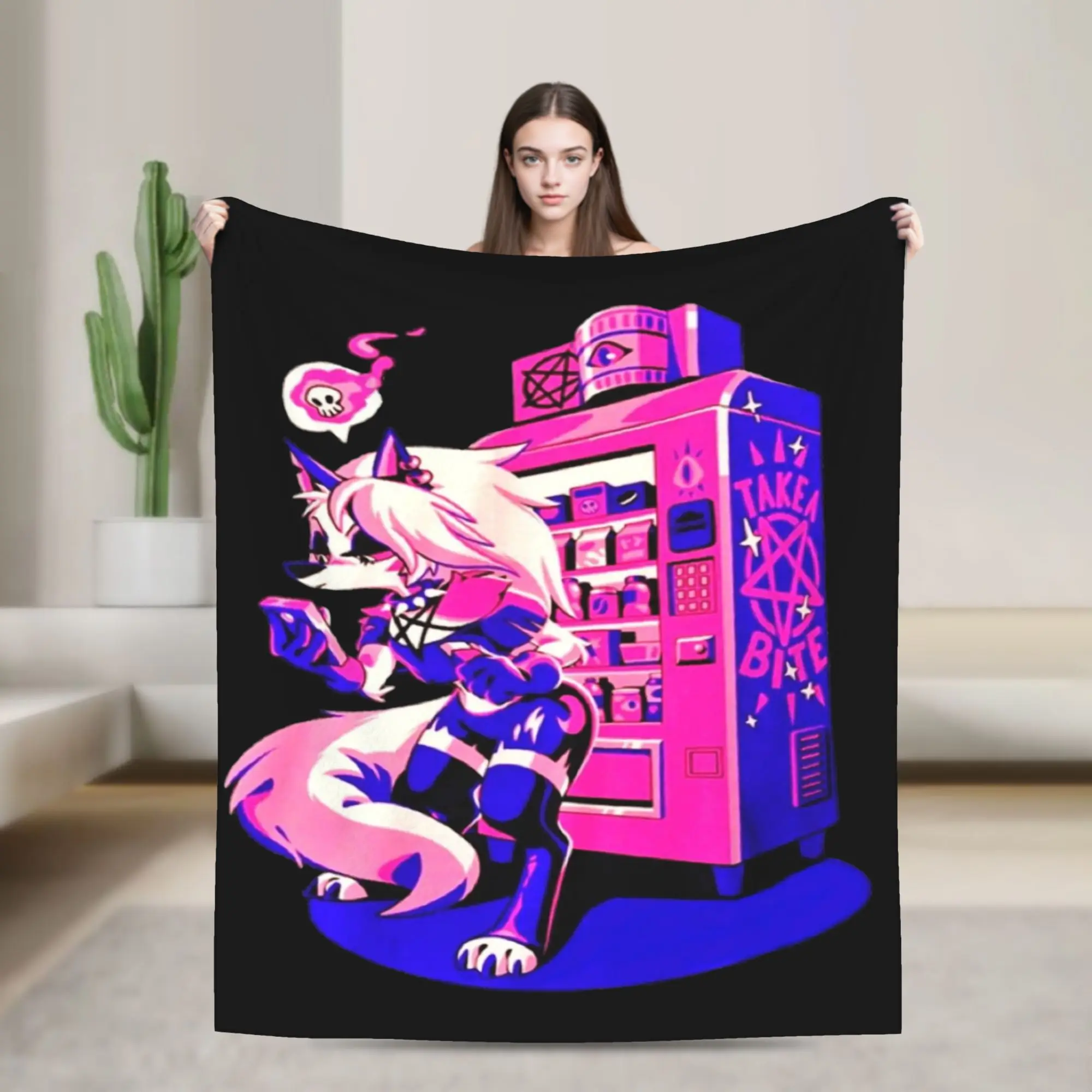 Loona Blankets Anime Fleece Awesome Warm Throw Blanket for Chair Covering Sofa All Season,