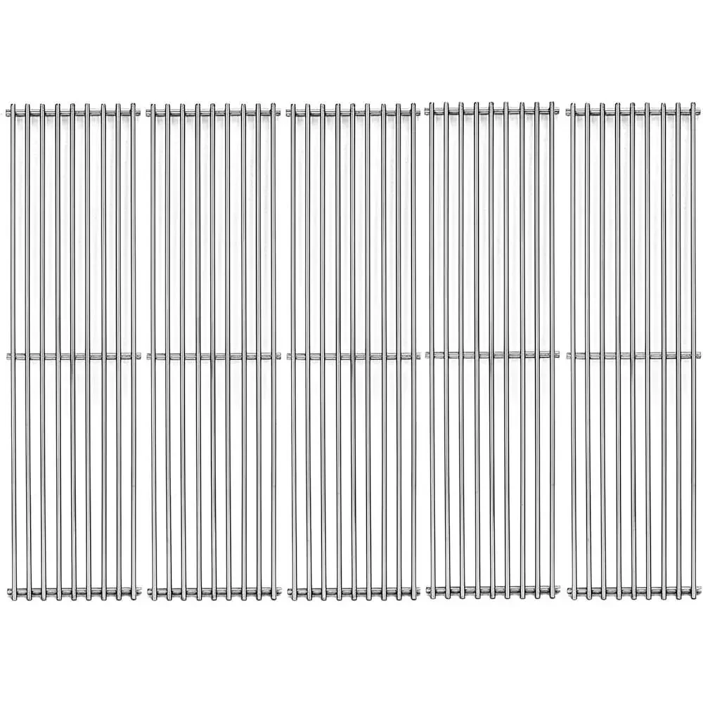 استبدال شبكات الطبخ المصنوعة من الفولاذ المقاوم للصدأ مقاس 19 بوصة، 5 عبوات من نماذج الشواية الأسترالية، شبكة طبخ متينة عالية الجودة