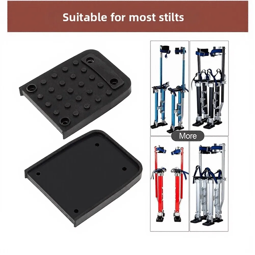Non-Slip Stilt Base Accessories for Professional Framers and Drywall Installers Working on Multi-Surface Locations