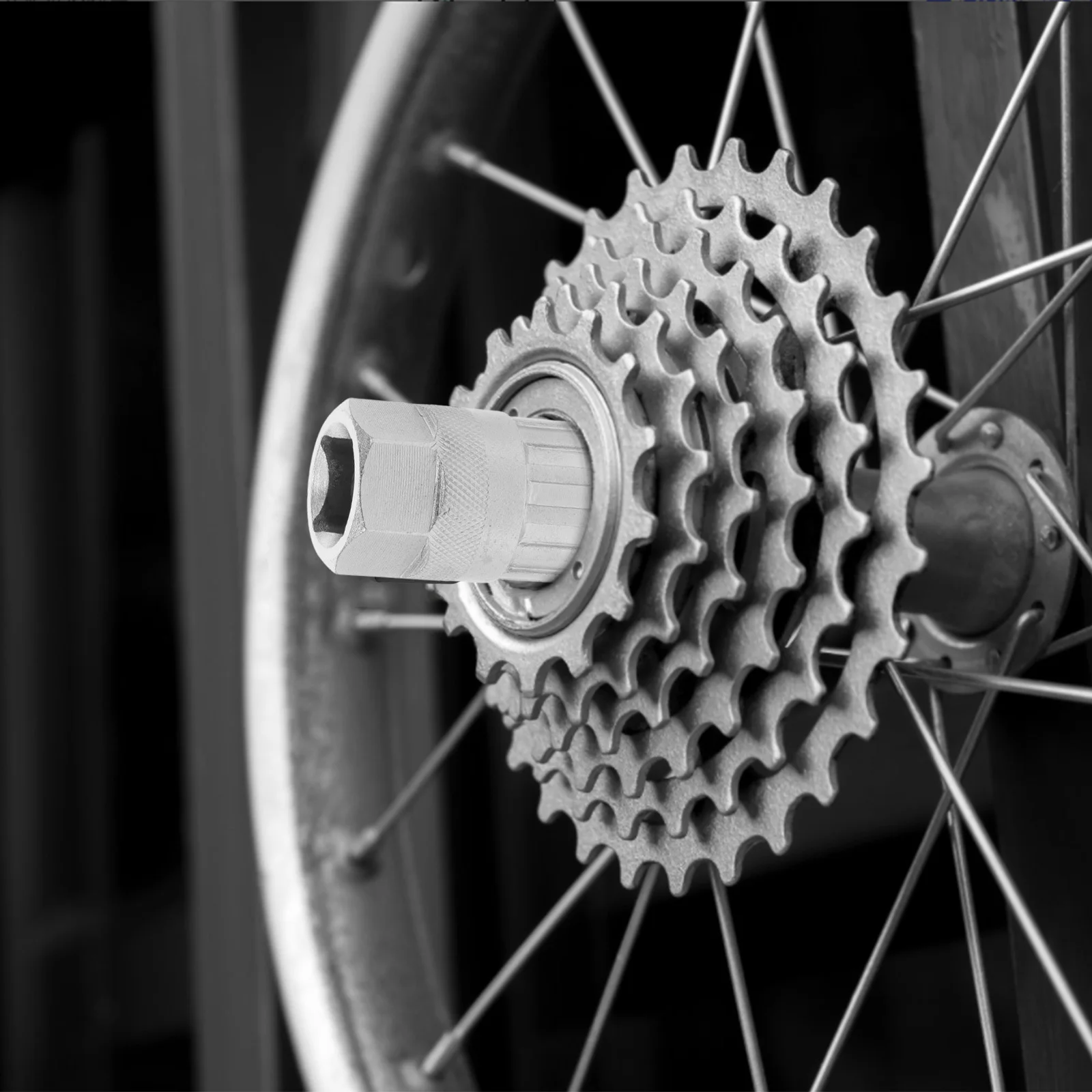 

Mountain Bike Freewheel Removal Tool Durable Metal Flywheel Socket Compact Cycling Repair Tool Bicycle Freewheel Remover