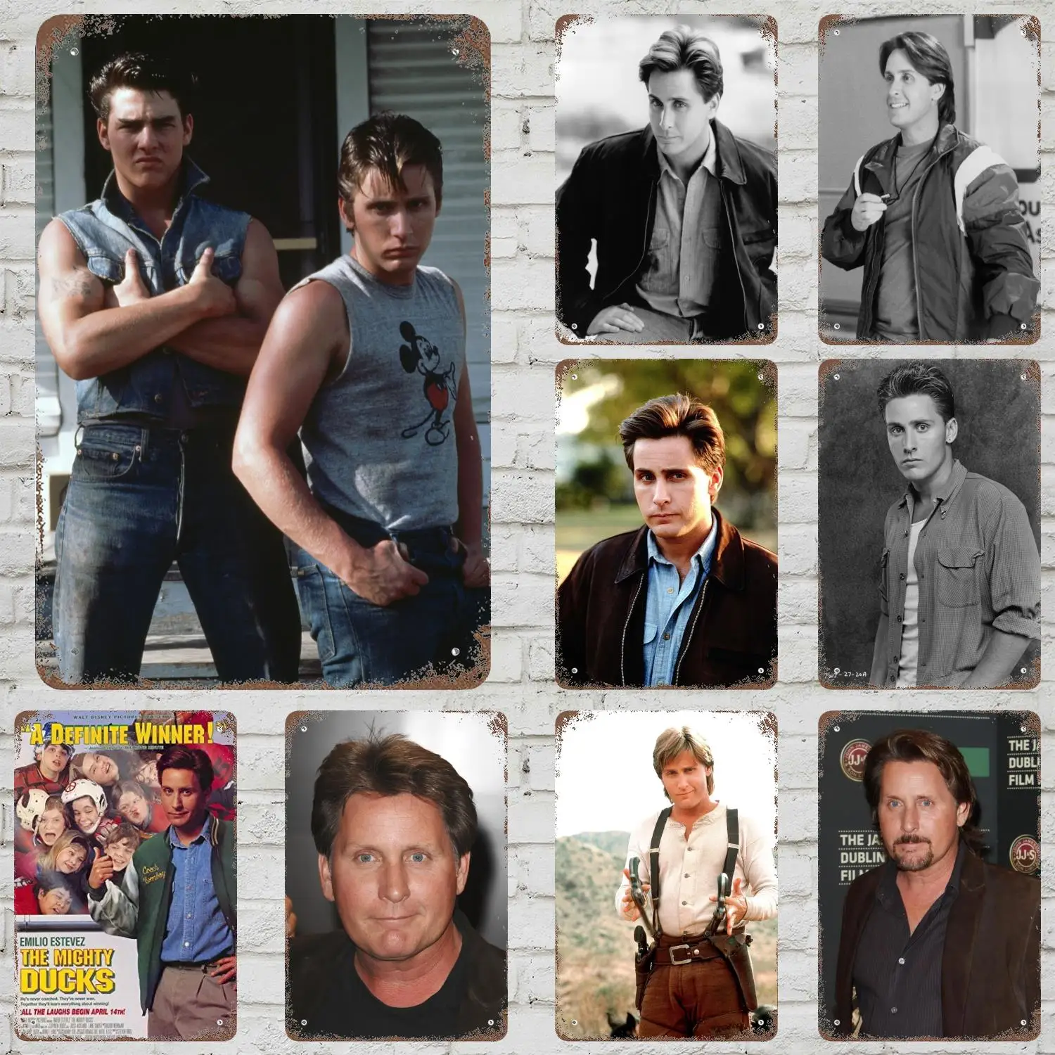 Emilio estevez actor decoración cartel Vintage estaño cartel de Metal placa decorativa para Pub Bar hombre cueva Club decoración de pared