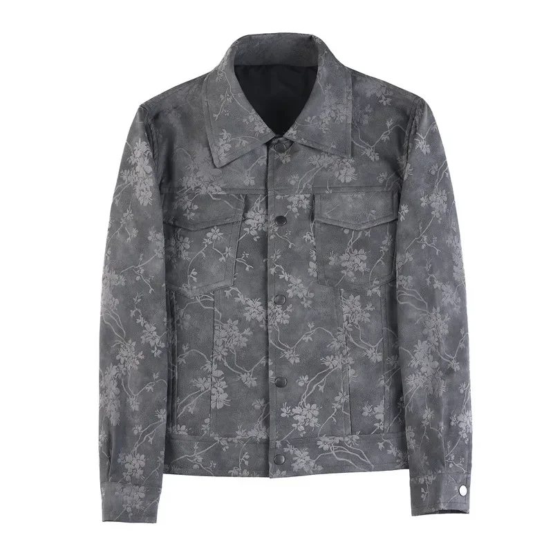 High Quality Autumn Leather Jacket Men Lapel Motorcycle Bike Jacket Casual Business Pu Coats Men Clothing Streetwear